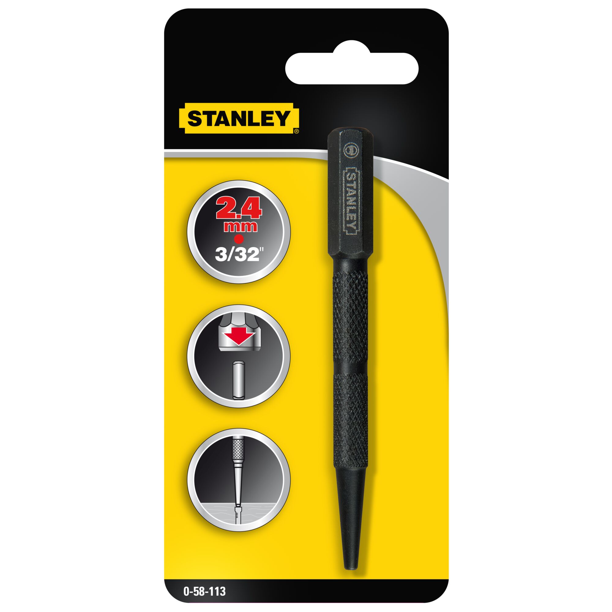 Stanley nail outlet punch