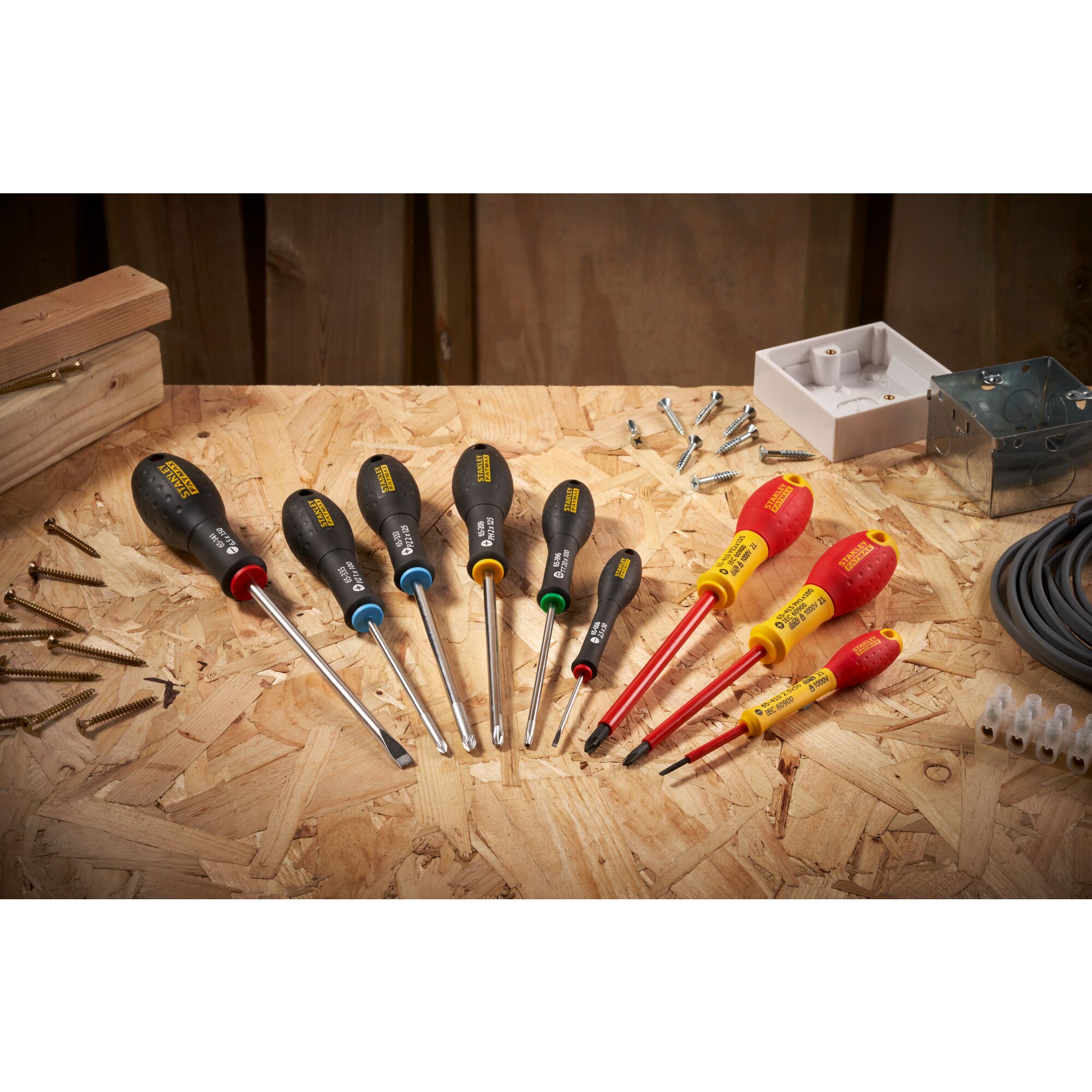 STANLEY® FATMAX® Insulated Screwdrivers Slotted Phillips Set of 6