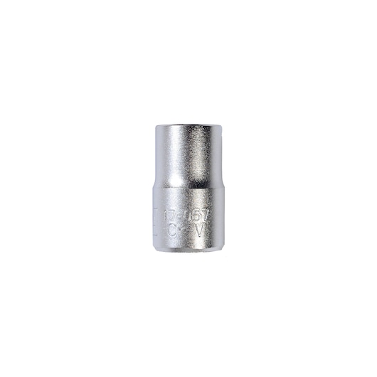STANLEY 1-17-057 socket, chrome finish, photographed upright on white background.