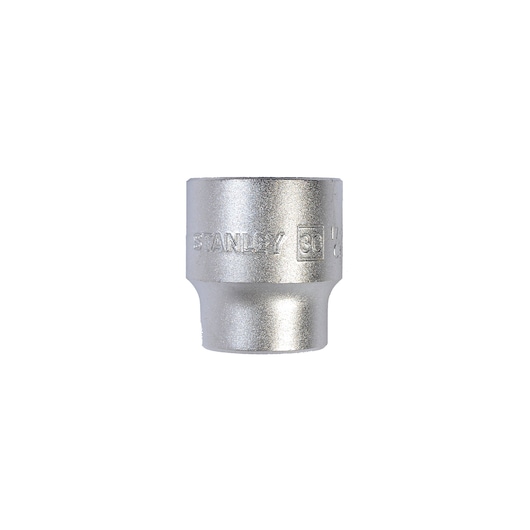 STANLEY 1-17-257 chrome socket, front angle, single unit on white background.