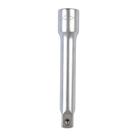 STANLEY 1-17-260 chrome extension bar, photography of hand tool on white background, vertical angle.