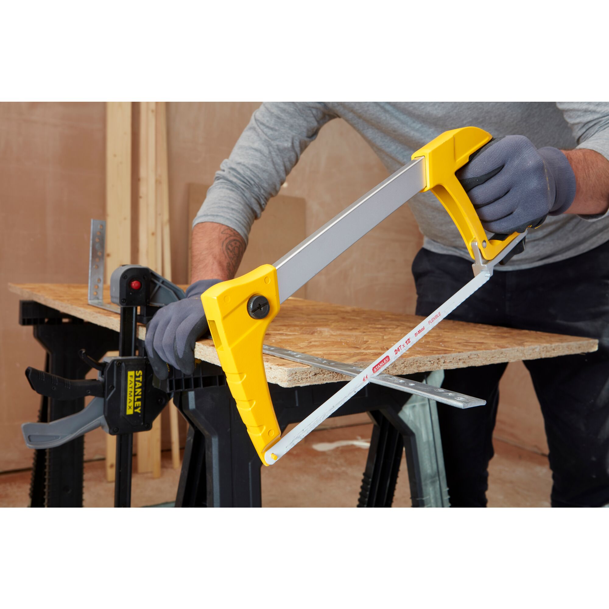 Stanley dynagrip heavy store duty hacksaw