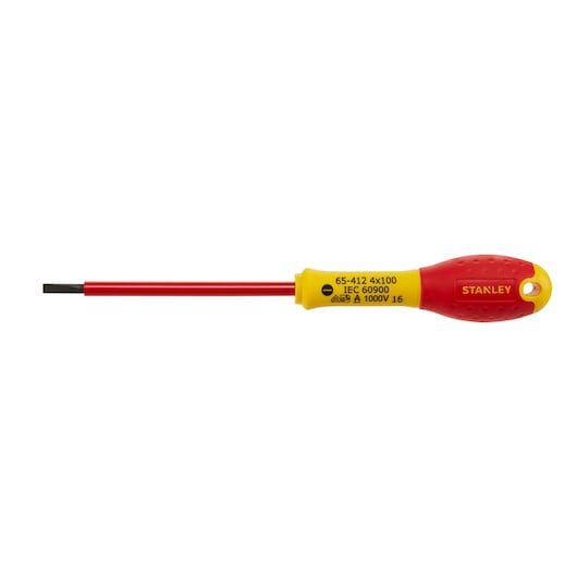 STANLEY® FATMAX® 4mm x 100mm Insulated Slotted Screwdriver