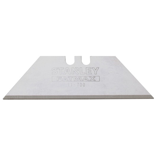 STANLEY 4-11-700 utility knife blade, silver, front angle on white background.