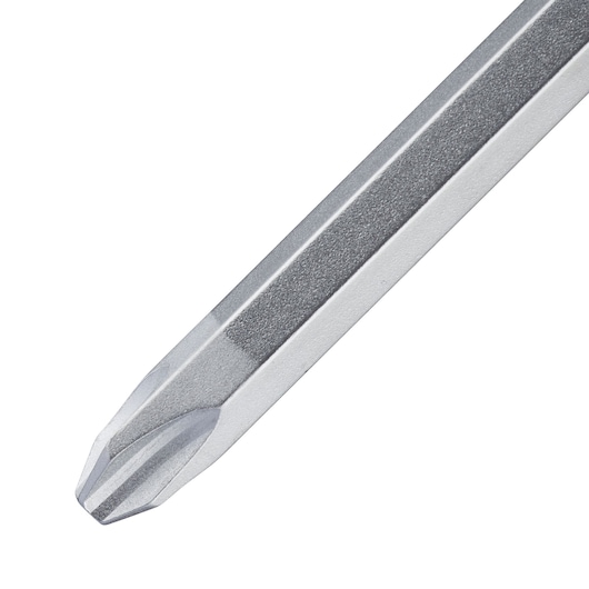 STANLEY FMHT0-62623 Phillips screwdriver tip close-up on white background, silver metal finish.