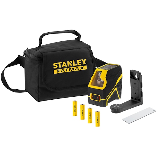 STANLEY® FATMAX® FCL-R Cross Line Alkaline Red Beam Laser Level
