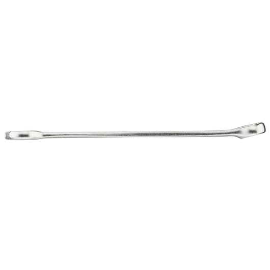 STANLEY FMMT13030-0 polished steel tire lever tool, side view, against white background.