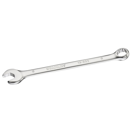 STANLEY FMMT13032-0 combination wrench, silver, photographed at an angle on white background.