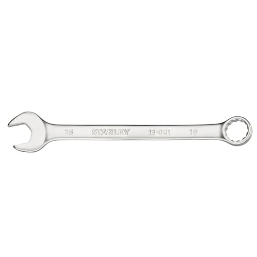 Stanley FMMT13041-0 combination wrench silver, photography product front angle.