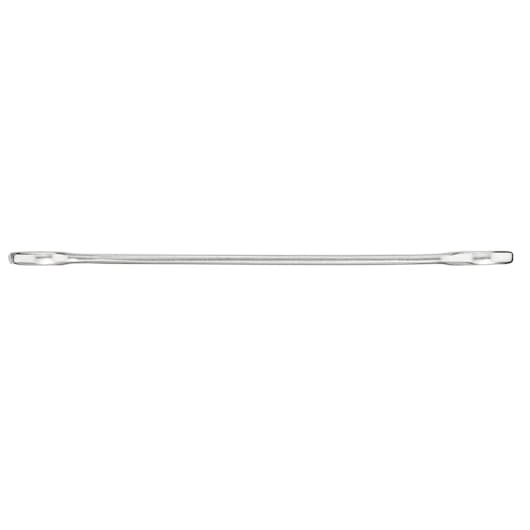 Stanley FMMT13065-0 double open-end wrench, silver, front angle on white background.