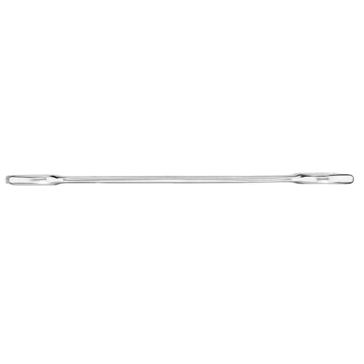 STANLEY FMMT13070-0 double ended flat pry bar, silver steel, top-down angle, hand tool category.
