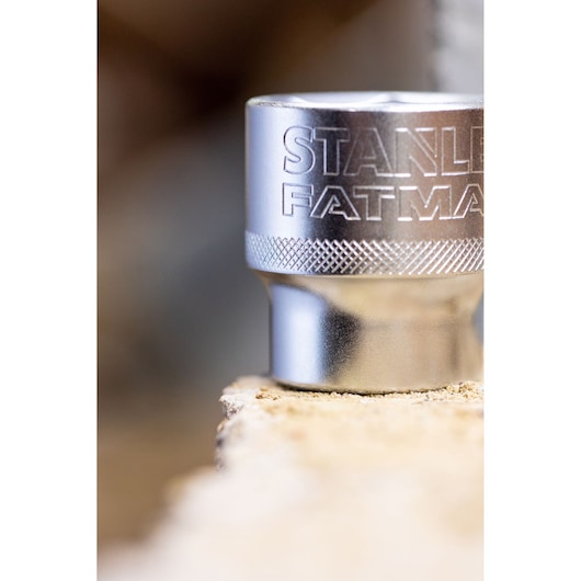 STANLEY FMMT82680-0 socket tool close-up, silver metal finish, STANLEY FATMAX branding visible.