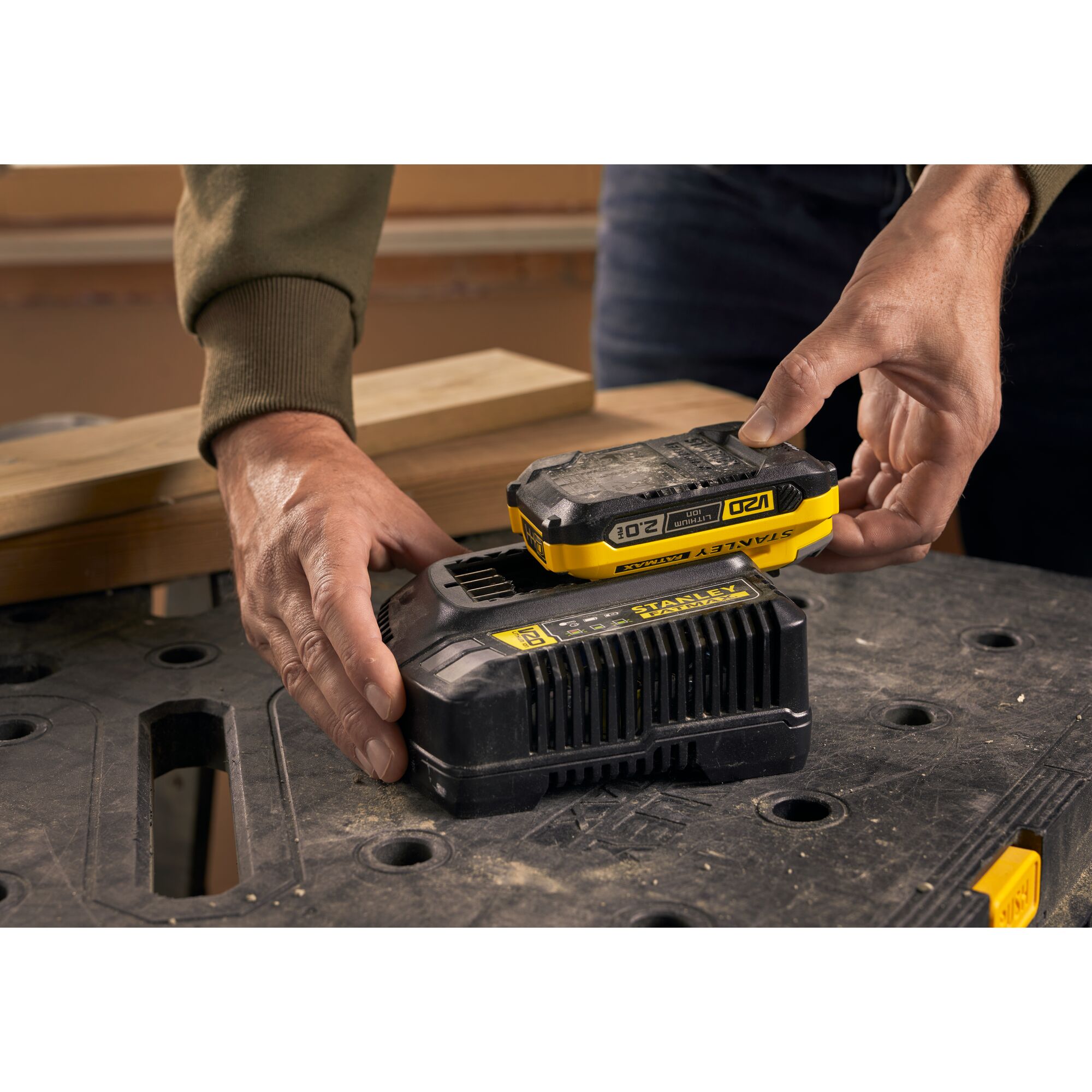 Batterie laser deals stanley fatmax