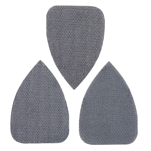 STANLEY STA39137 black mesh sanding sheets set, photographed from above on white background.