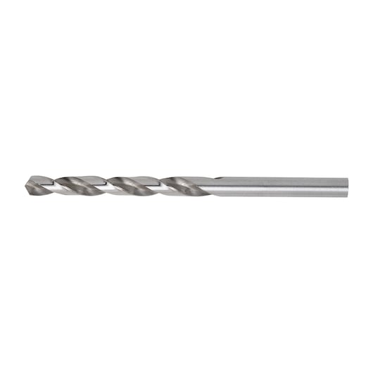 STANLEY STA50055B metal drill bit, silver finish, side view on white background.
