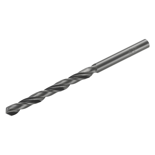STANLEY STA50060 metal drill bit, cylindrical shank, photography, angled view on white background.