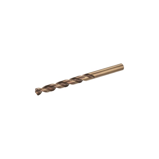 STANLEY STA50137 metal twist drill bit, bronze finish, side view on white background.
