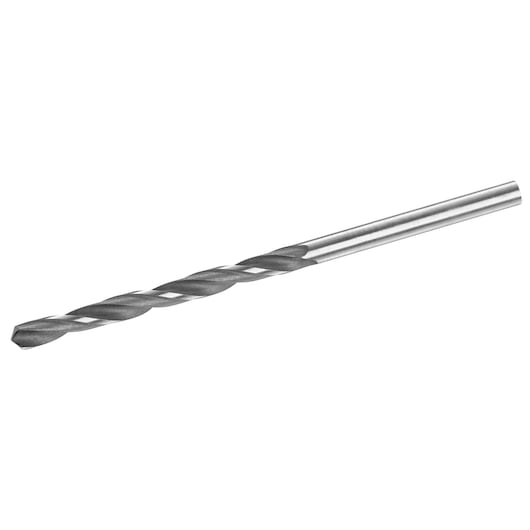 STANLEY STA50700 metal drill bit, side angle photo, silver color, straight shank and spiral flute design.