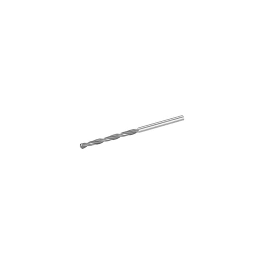 STANLEY STA50702 metal twist drill bit, side angle, silver color on white background.