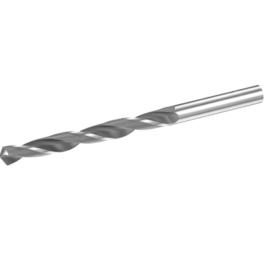 Photo of STANLEY STA50720 metal twist drill bit, side view, silver finish.