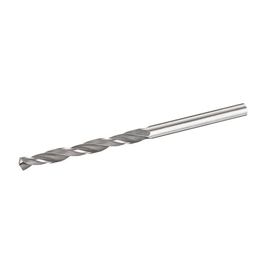 STANLEY STA51043 metal drill bit, silver, straight angle, photography on white background.