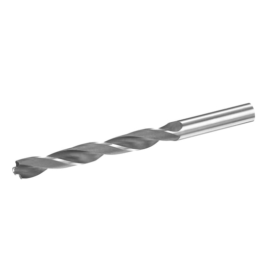 STANLEY STA51113 steel twist drill bit, side angle, silver finish, for drilling metal or wood.