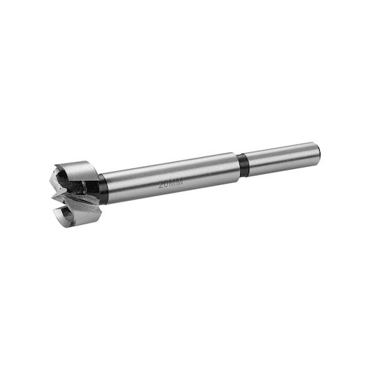 STANLEY STA52032 steel wood drill bit, 20mm diameter, side angle on white background.