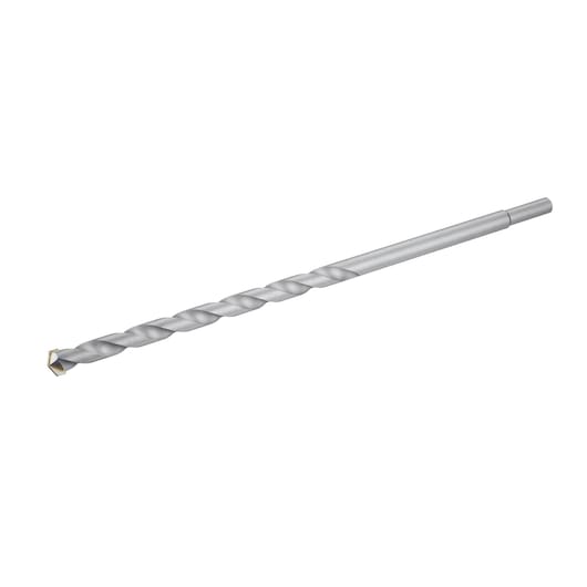 STANLEY STA52160 masonry drill bit, silver finish, side angle photo on white background