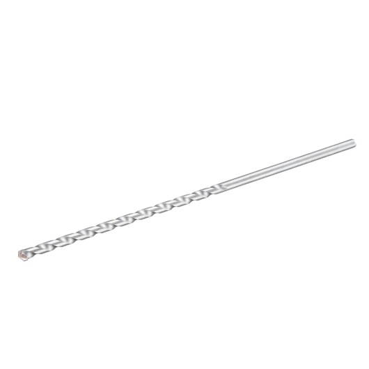 STANLEY STA53175 silver masonry drill bit, straight shank, single piece, side angle, white background.