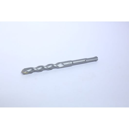 STANLEY STA54052 silver masonry drill bit, side angle, on white background.