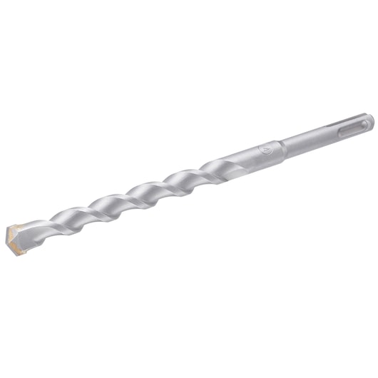 STANLEY STA54072-QZ_STA54072 masonry drill bit, silver finish, front angle, on white background.