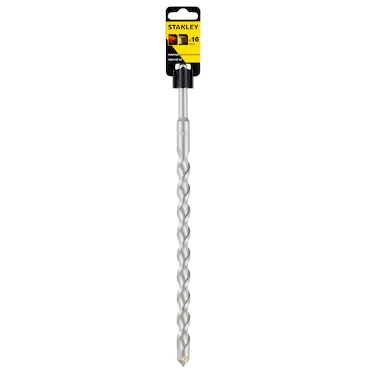STANLEY STA54107 masonry drill bit with SDS-Plus shank, silver, front angle on white background.