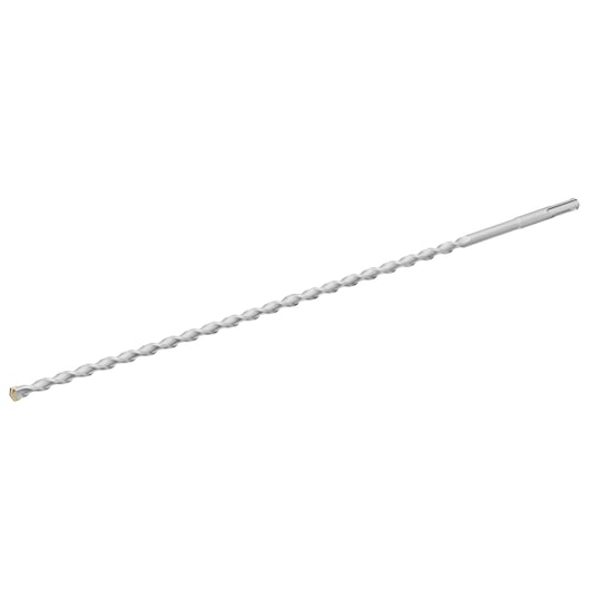 STANLEY STA54232 silver SDS-plus masonry drill bit, spiral design, side angle, on white background.