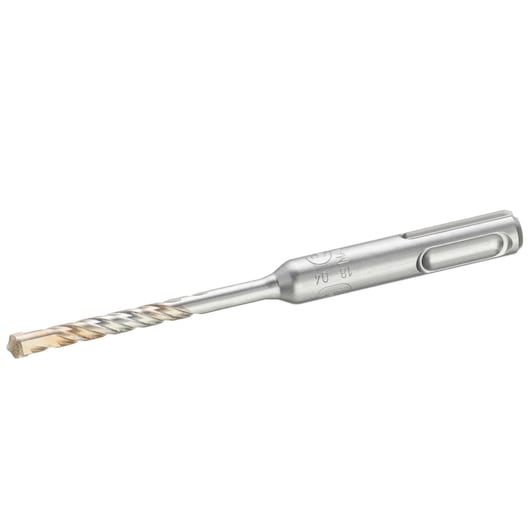 STANLEY STA54504 masonry drill bit, silver with carbide tip, side angle on white background.