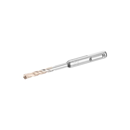 STANLEY STA54506 silver SDS masonry drill bit, side angle, on white background.