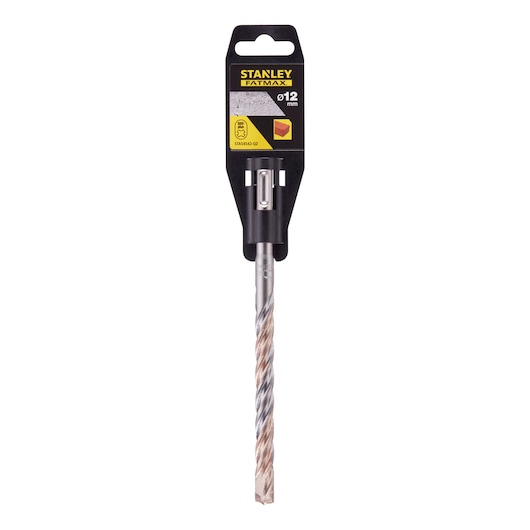 STANLEY STA54542 masonry drill bit, 12mm, photo of front view on white background.