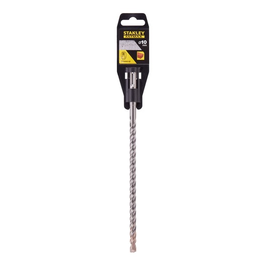 STANLEY STA54563 masonry drill bit, 10mm, FatMax series, front angle on white background.