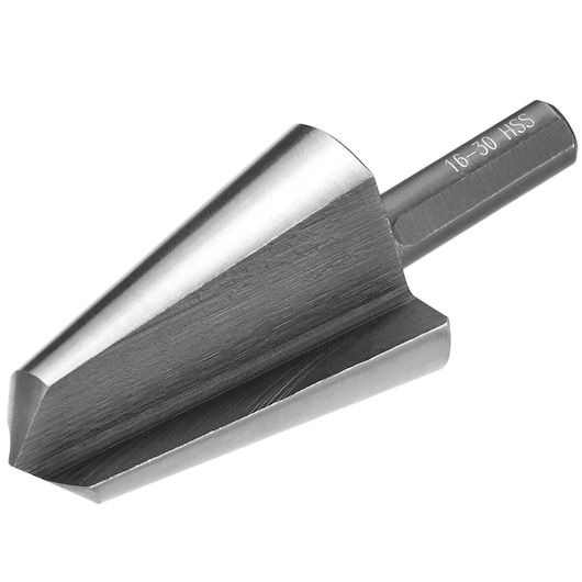 STANLEY STA66120 high-speed steel step drill bit, side angle on white background.