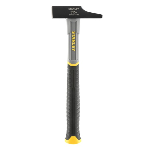 Stanley hammer STHT0-54159 with black and yellow handle, 315g, shown upright on white background.