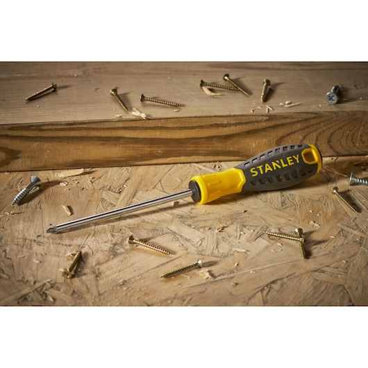 STANLEY® Pozidriv PZ2 x 100mm Essential Screwdriver