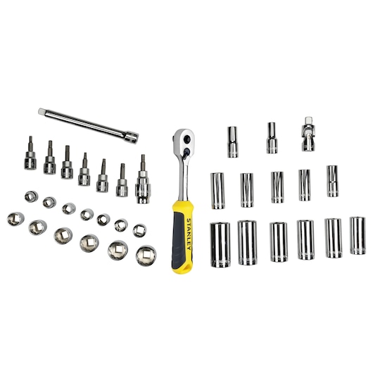 STANLEY® TRANSMODULE SYSTEM™ 3/8 in. Socket Module, 36 pc.